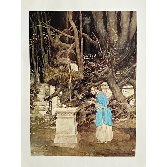 Alan Lee, Magician, Fantasy, Illustration, Book Page Art Print ~ 250801-WH 595 G - Picture 2 of 2
